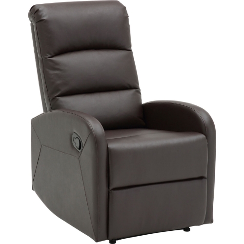 Dormi Manual Recliner Chair in Brown Leatherette